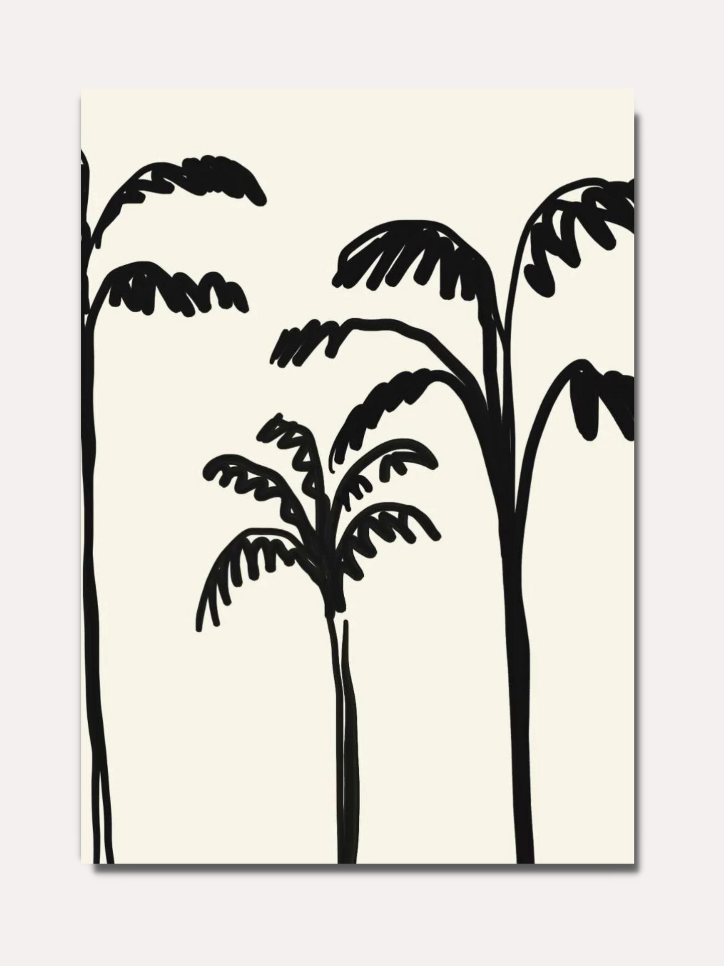 Palmiers art abstrait