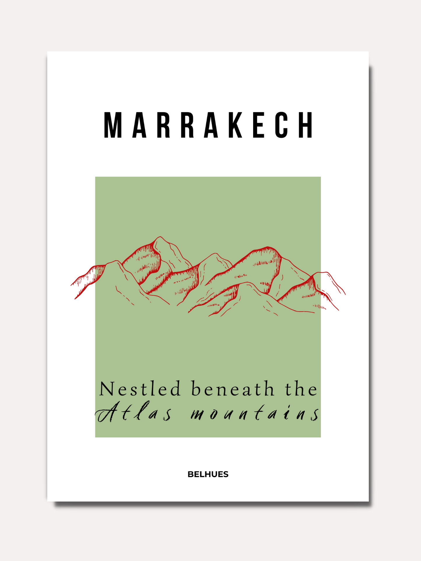 Marrakech Atlas mountains - Green - BELHUES