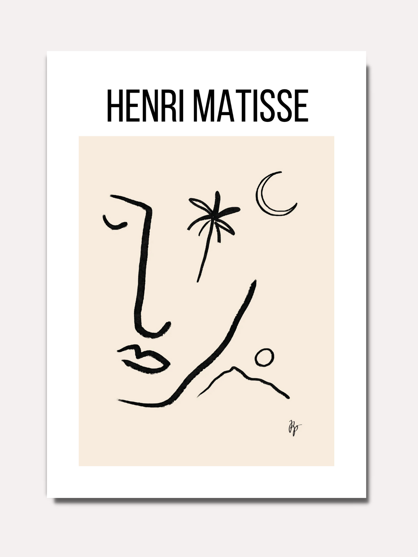 Matisse - Visage abstrait N°1 - BELHUES