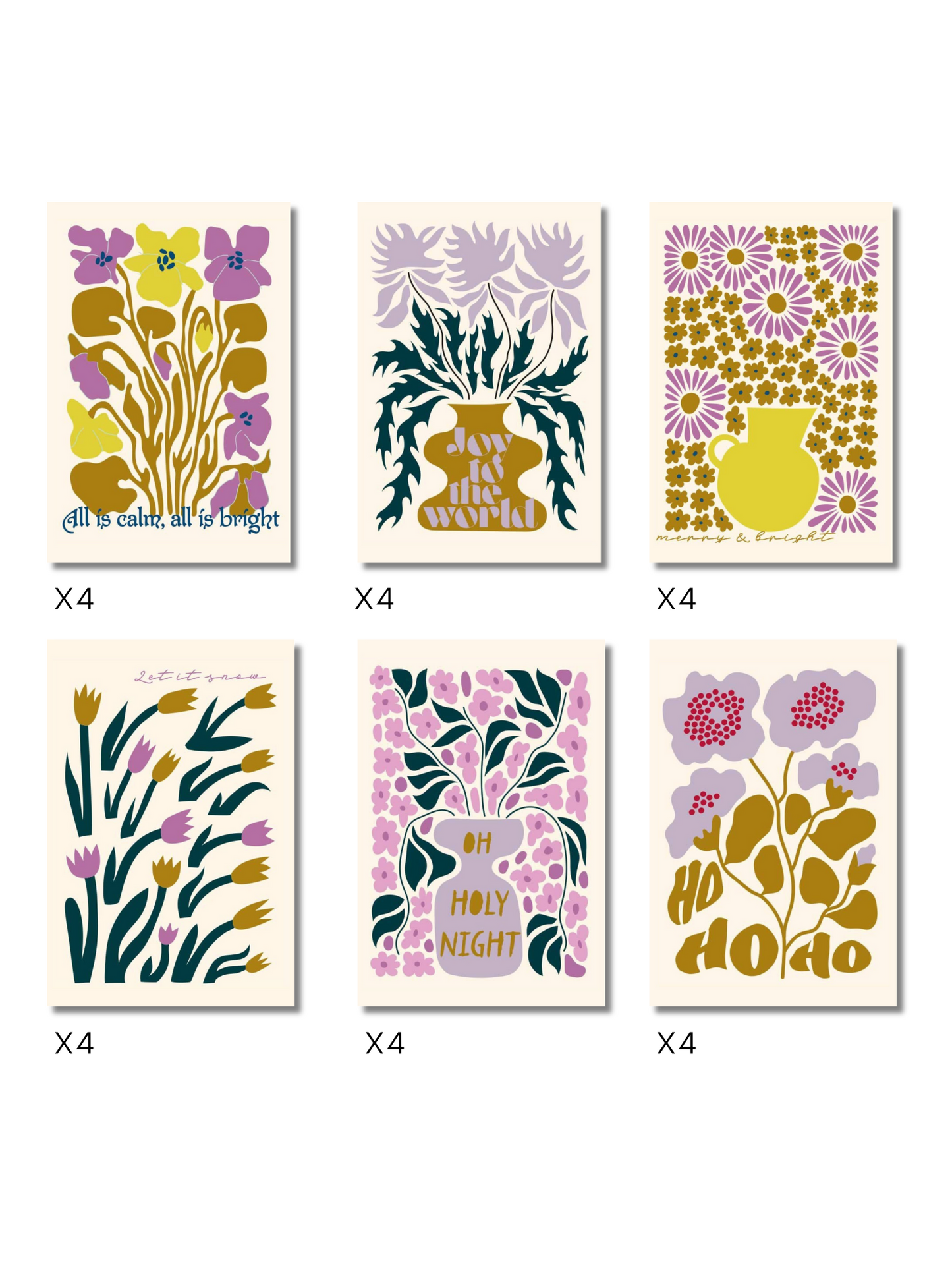 Pack 24 cartes de voeux Noël N°6