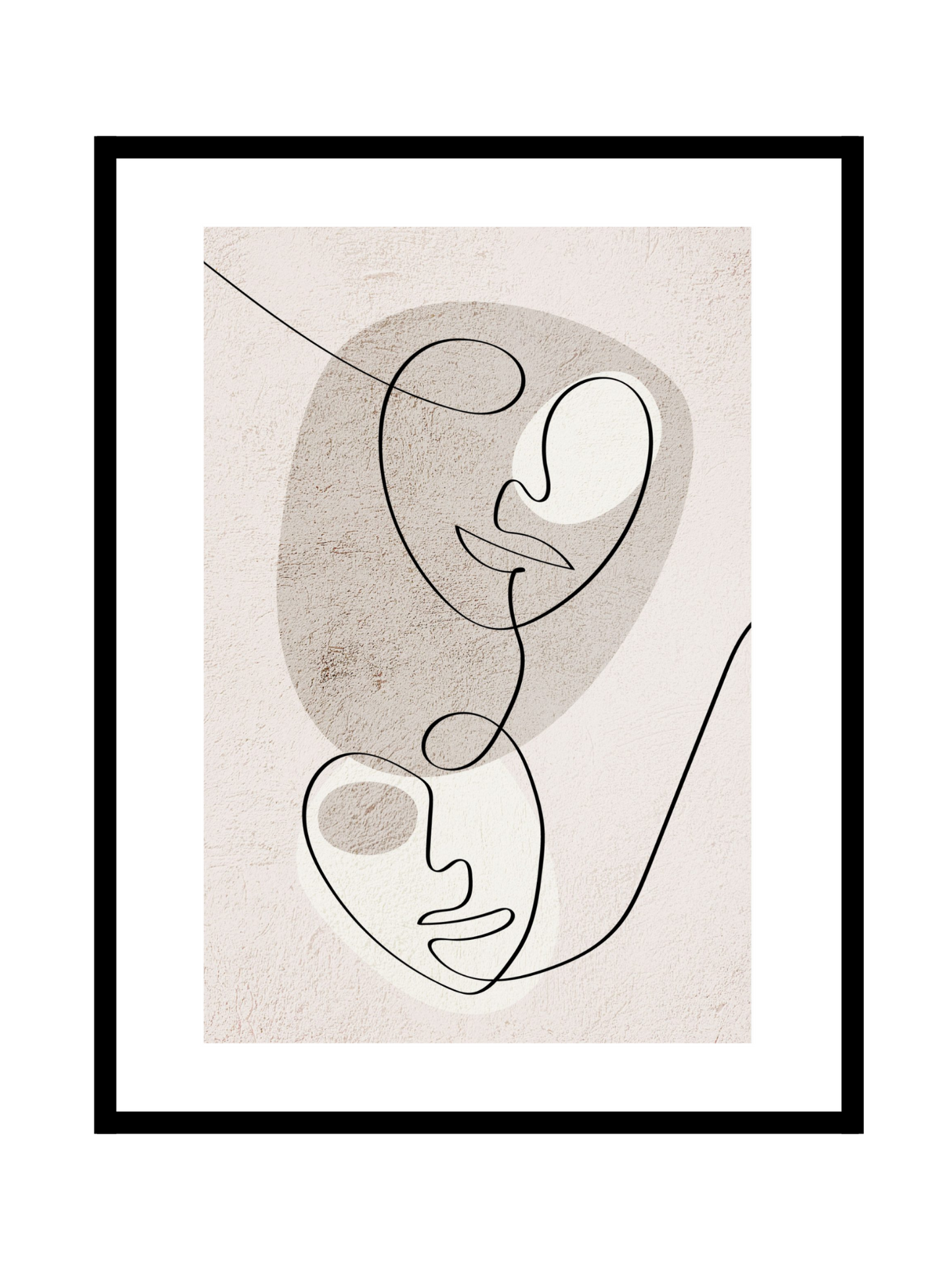 Abstract faces - Textured - BELHUES