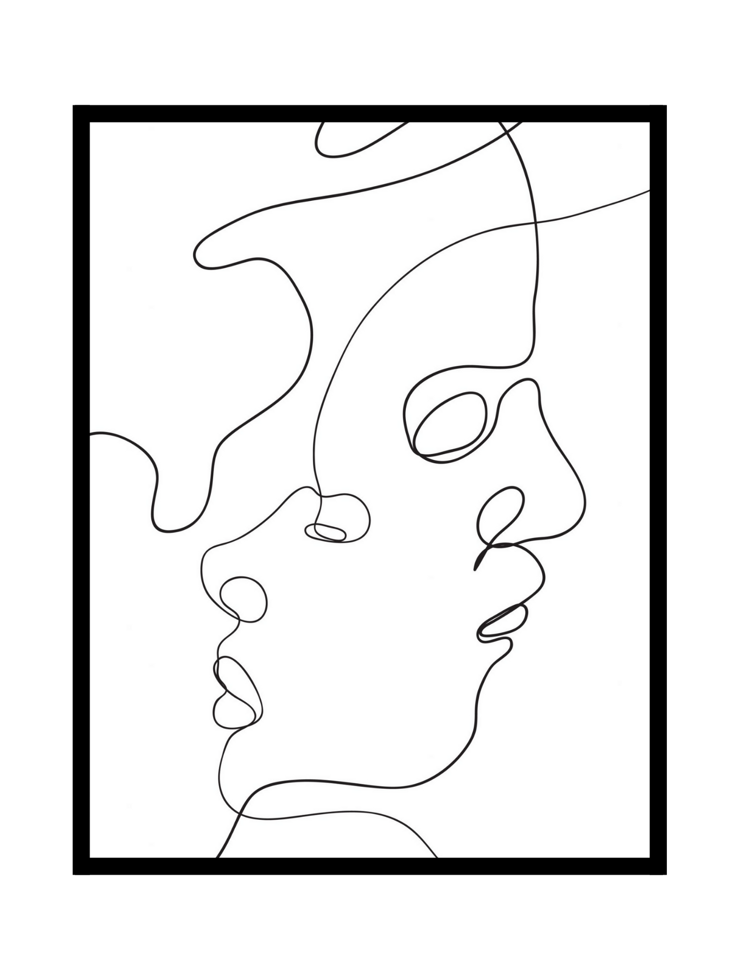 Abstract faces - Homme & Femme - BELHUES