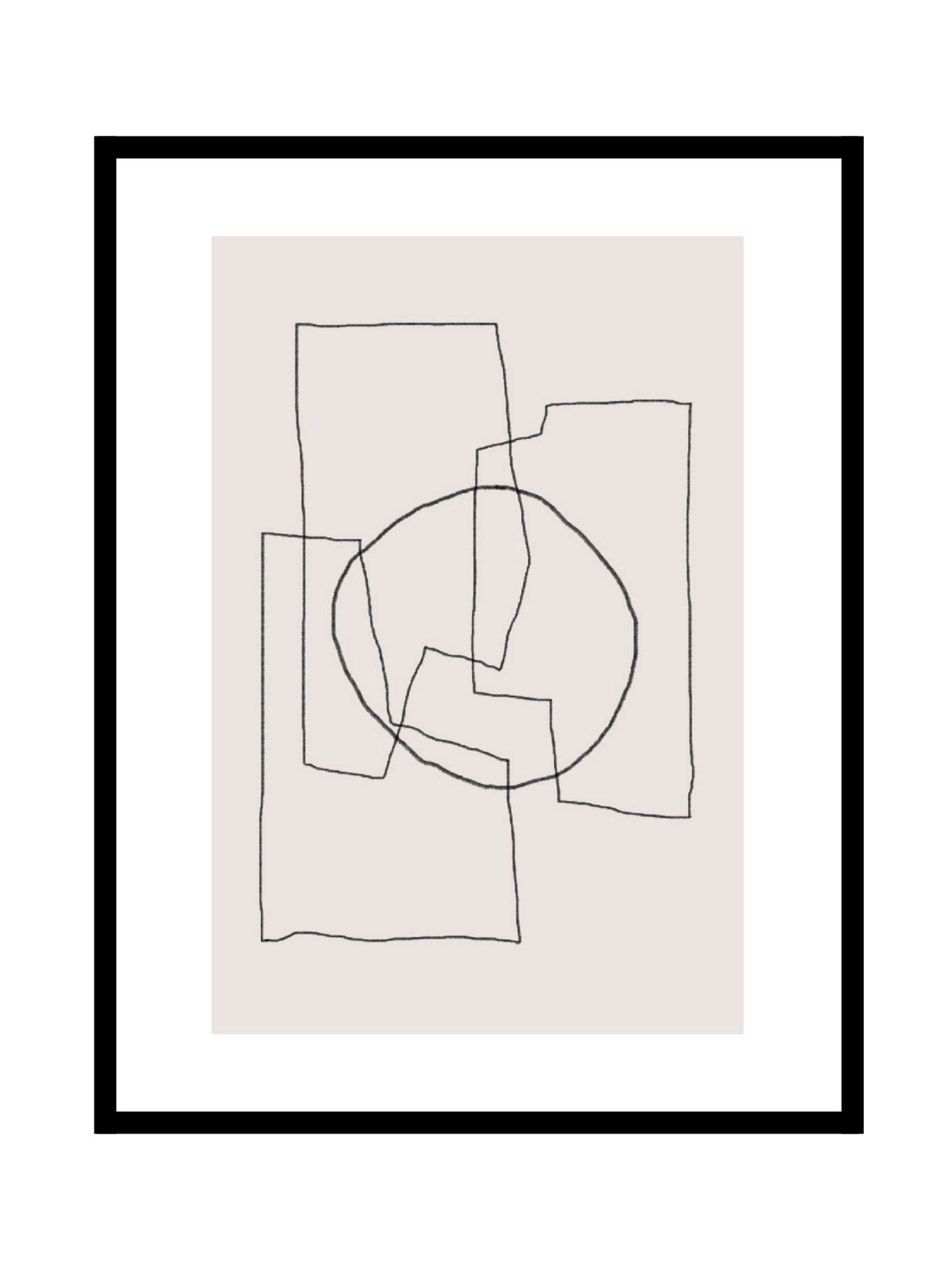 Abstract shape - Beige N°2 - BELHUES