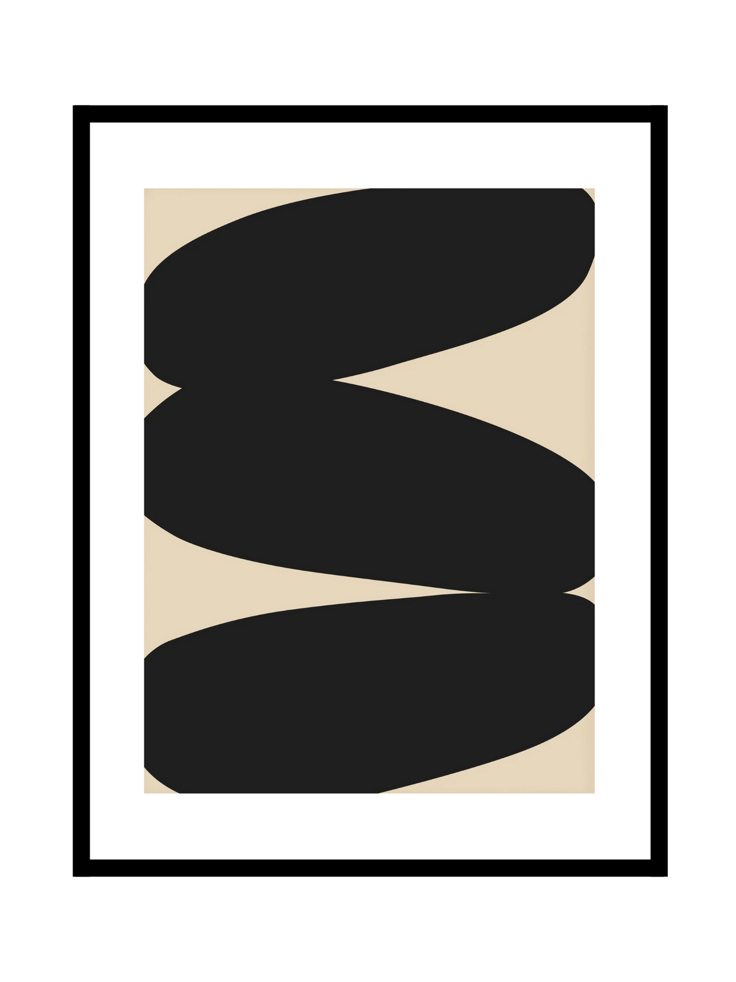 Abstract shape - Black N°2 - BELHUES