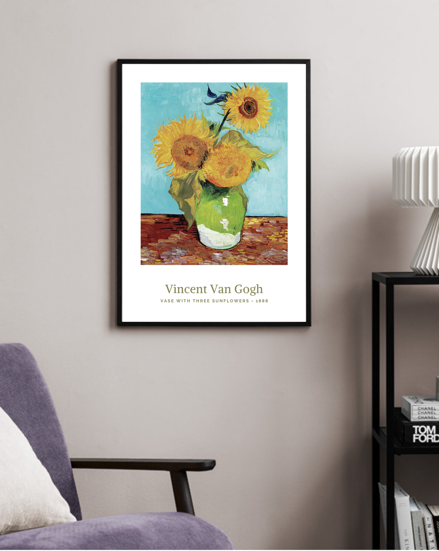 Vincent Van Gogh - Vase with Three Sunflowers - BELHUES