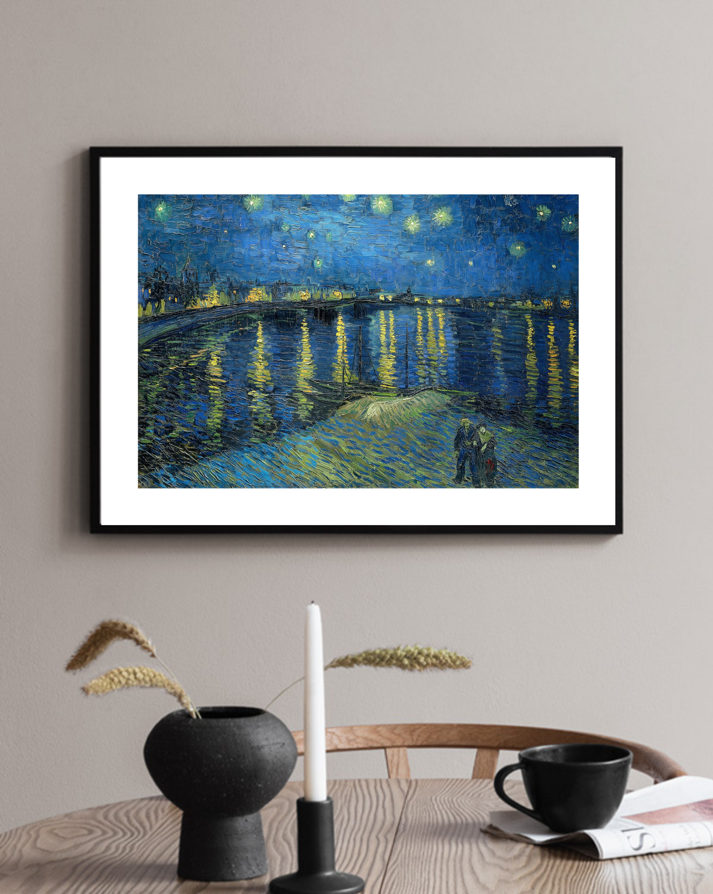 Vincent Van Gogh - Starry Night Over the Rhone - BELHUES