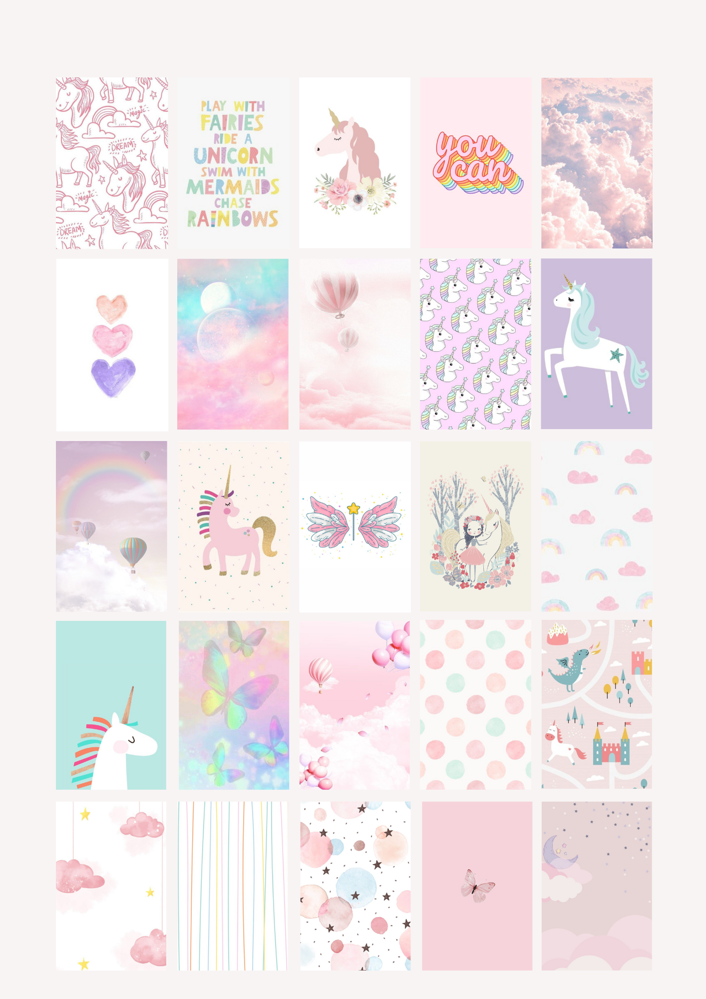 Kit collage Licorne - BELHUES