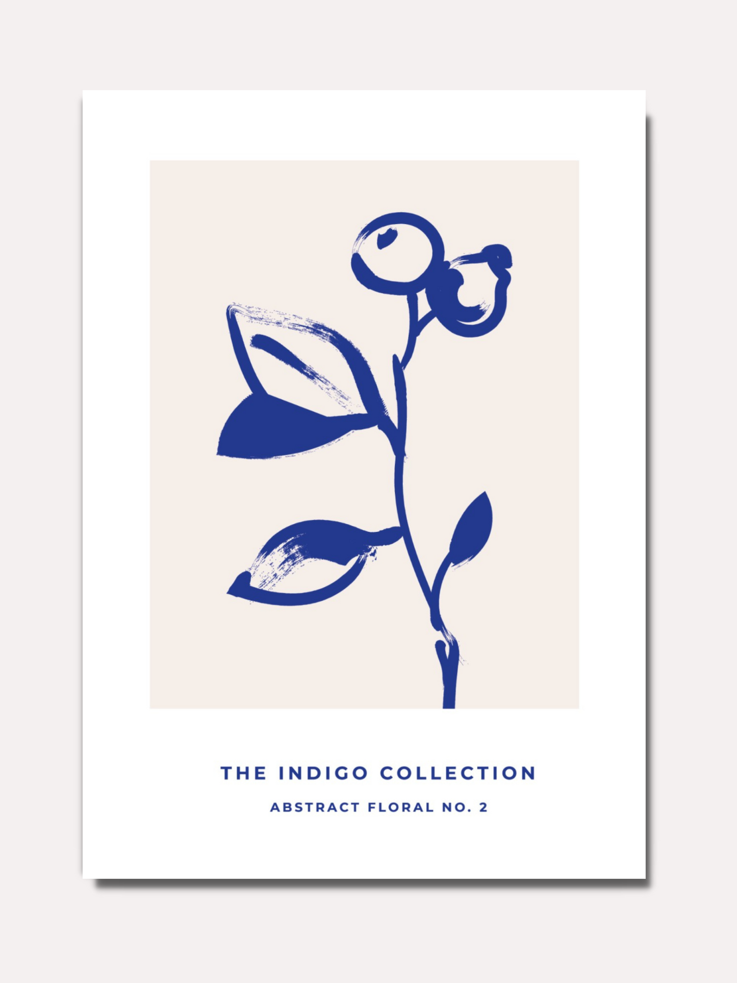 Blue leaves N°3 - Indigo collection