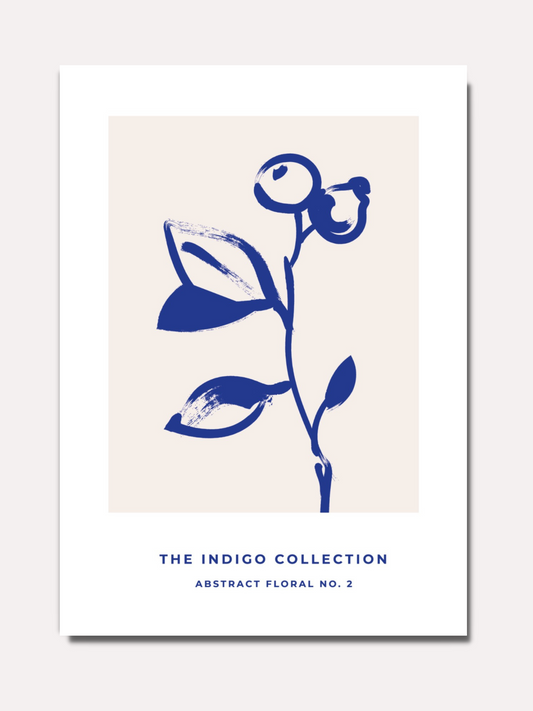 Blue leaves N°3 - Indigo collection