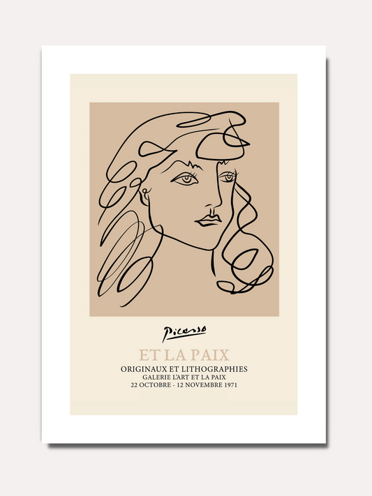 Picasso - Dessin femme N°2 - BELHUES