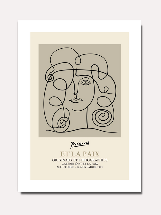 Picasso - Dessin femme N°3 - BELHUES