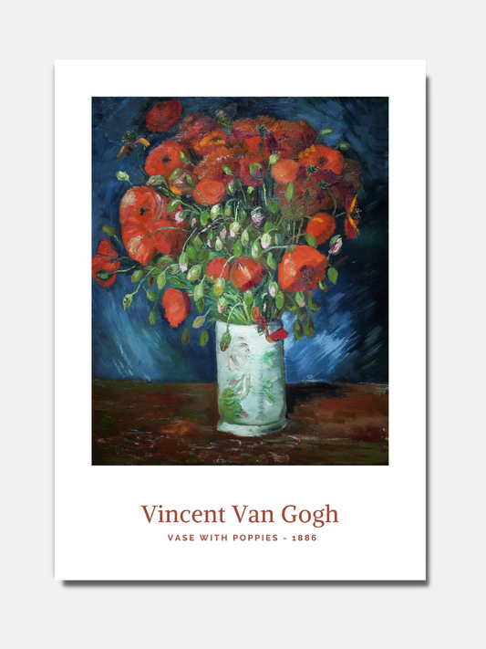 Vincent Van Gogh - Vase with Poppies - BELHUES