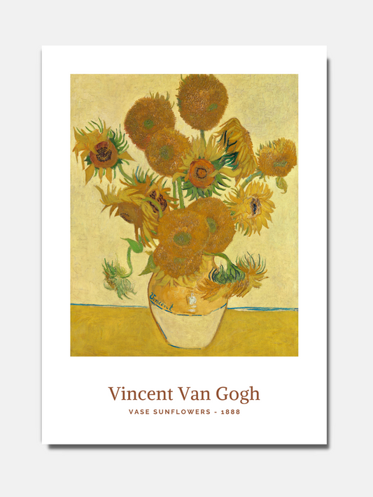 Vincent Van Gogh - Vase with Sunflowers - BELHUES