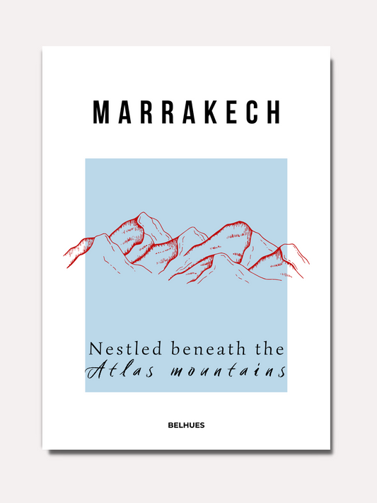 Marrakech Atlas mountains - Blue - BELHUES