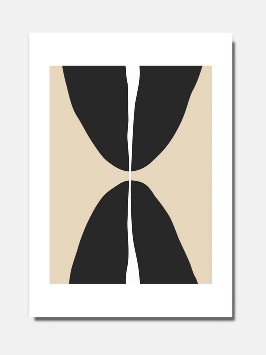 Abstract shape - Black N°1 - BELHUES