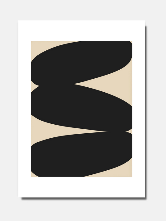 Abstract shape - Black N°2 - BELHUES