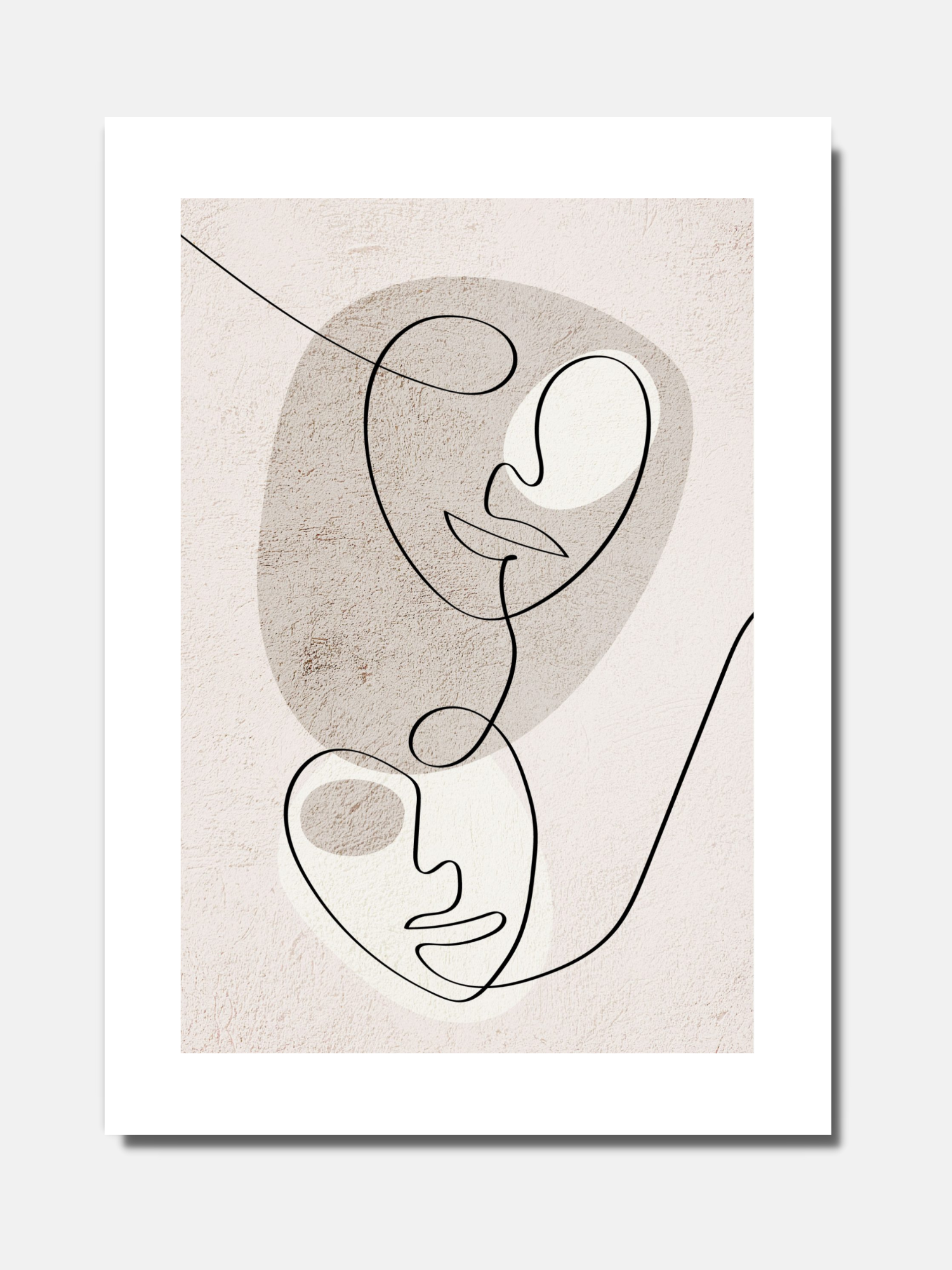 Abstract faces - Textured - BELHUES