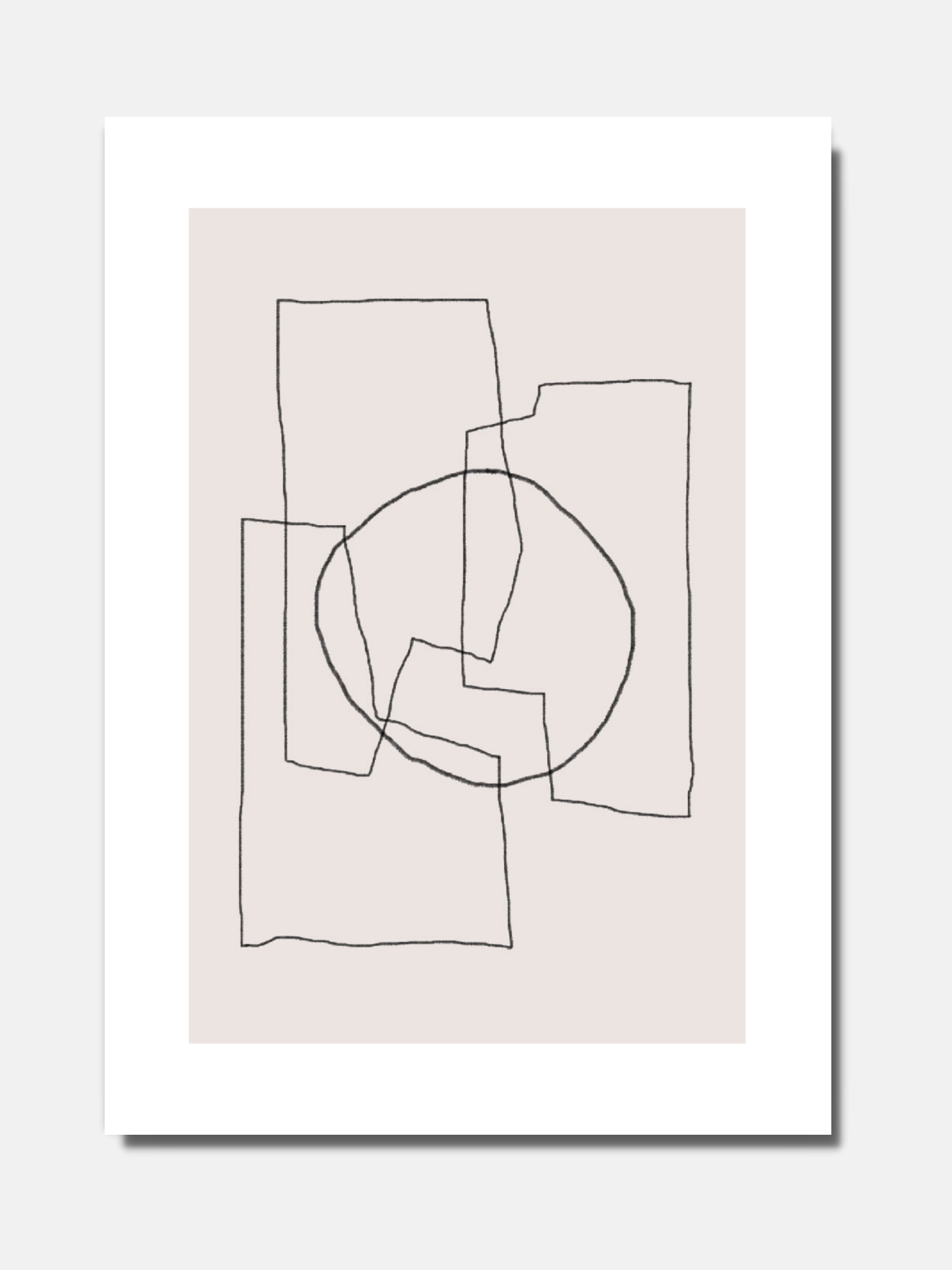 Abstract shape - Beige N°2 - BELHUES