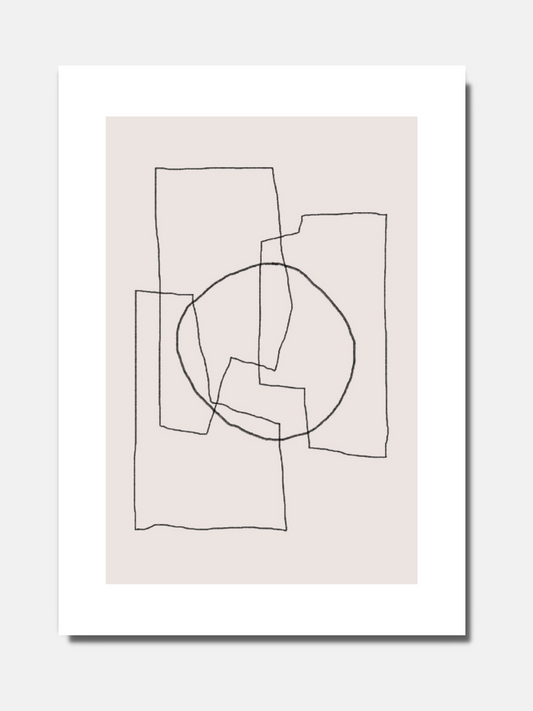 Abstract shape - Beige N°2 - BELHUES