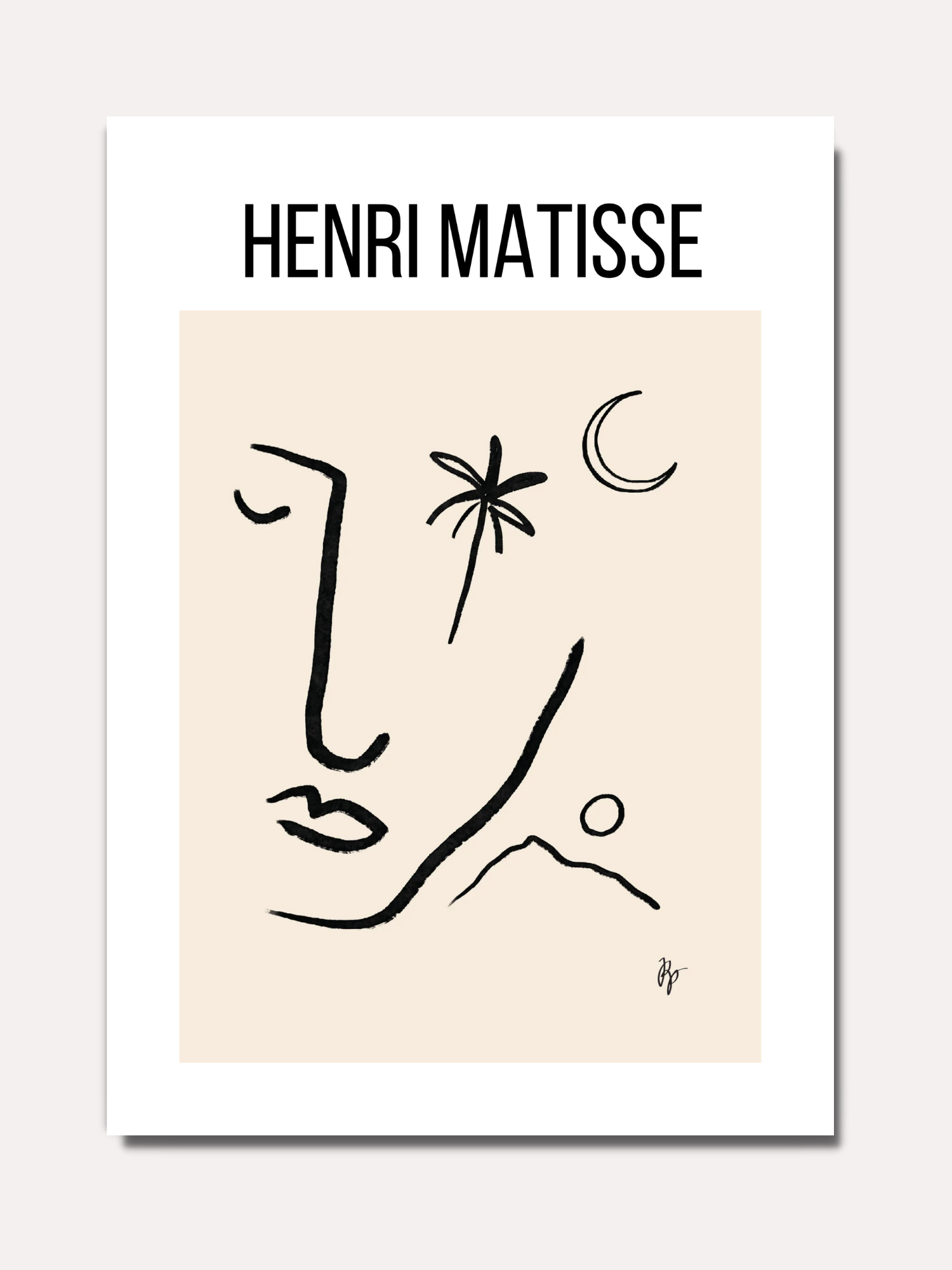 Matisse - Visage abstrait N°1 - BELHUES