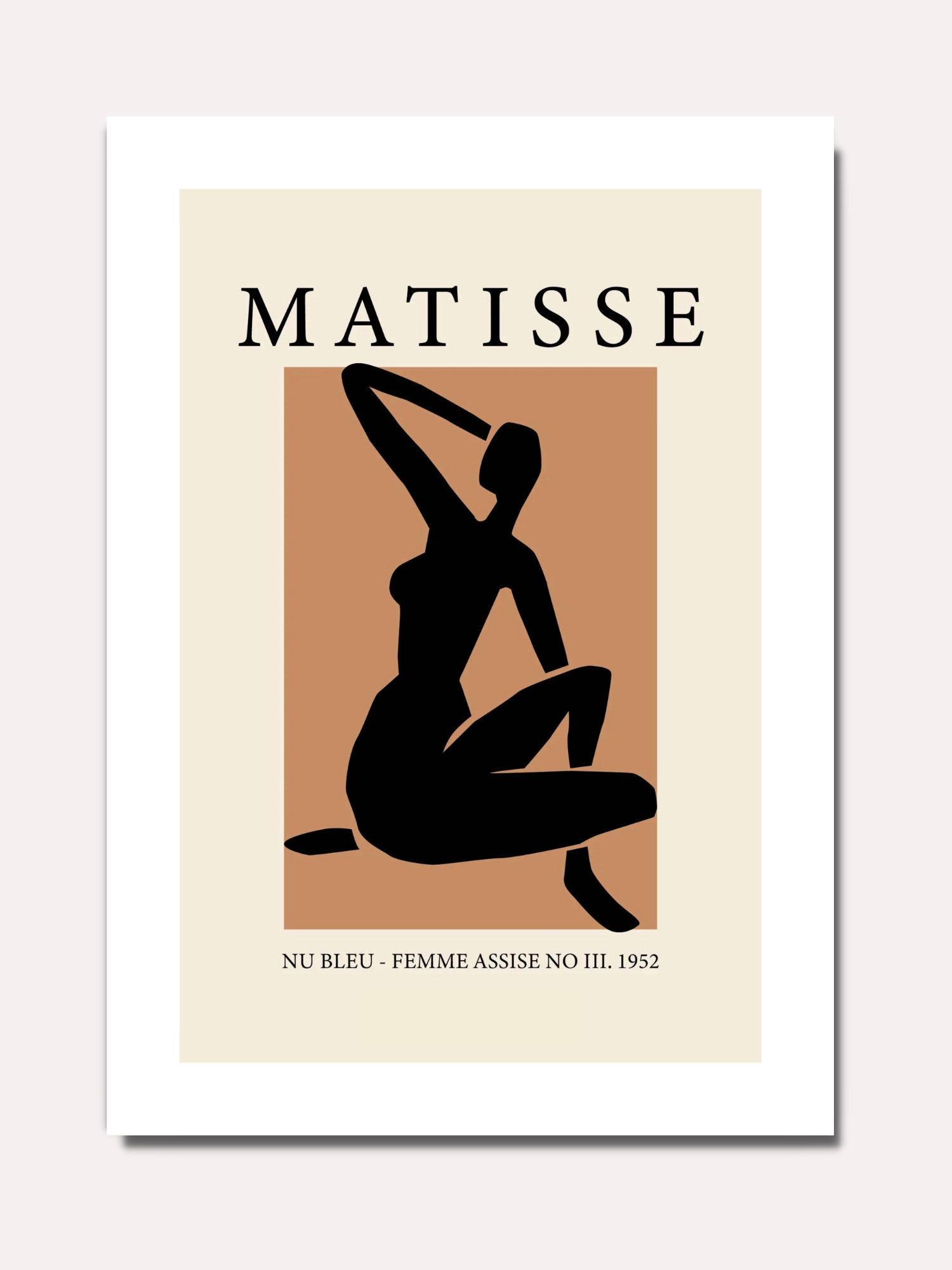 Matisse - Figure féminine noir N°1 - BELHUES
