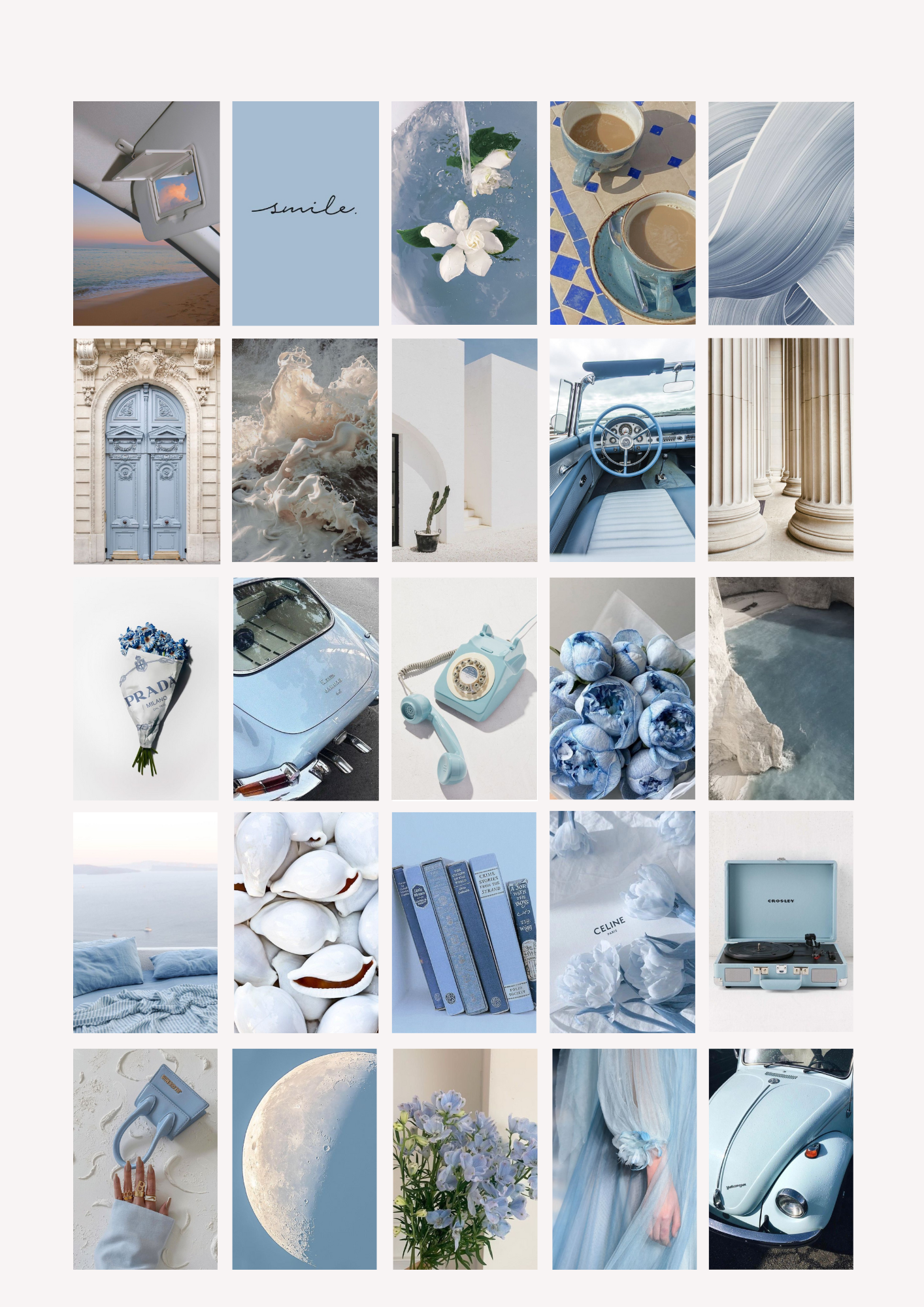 Kit collage blue serenity