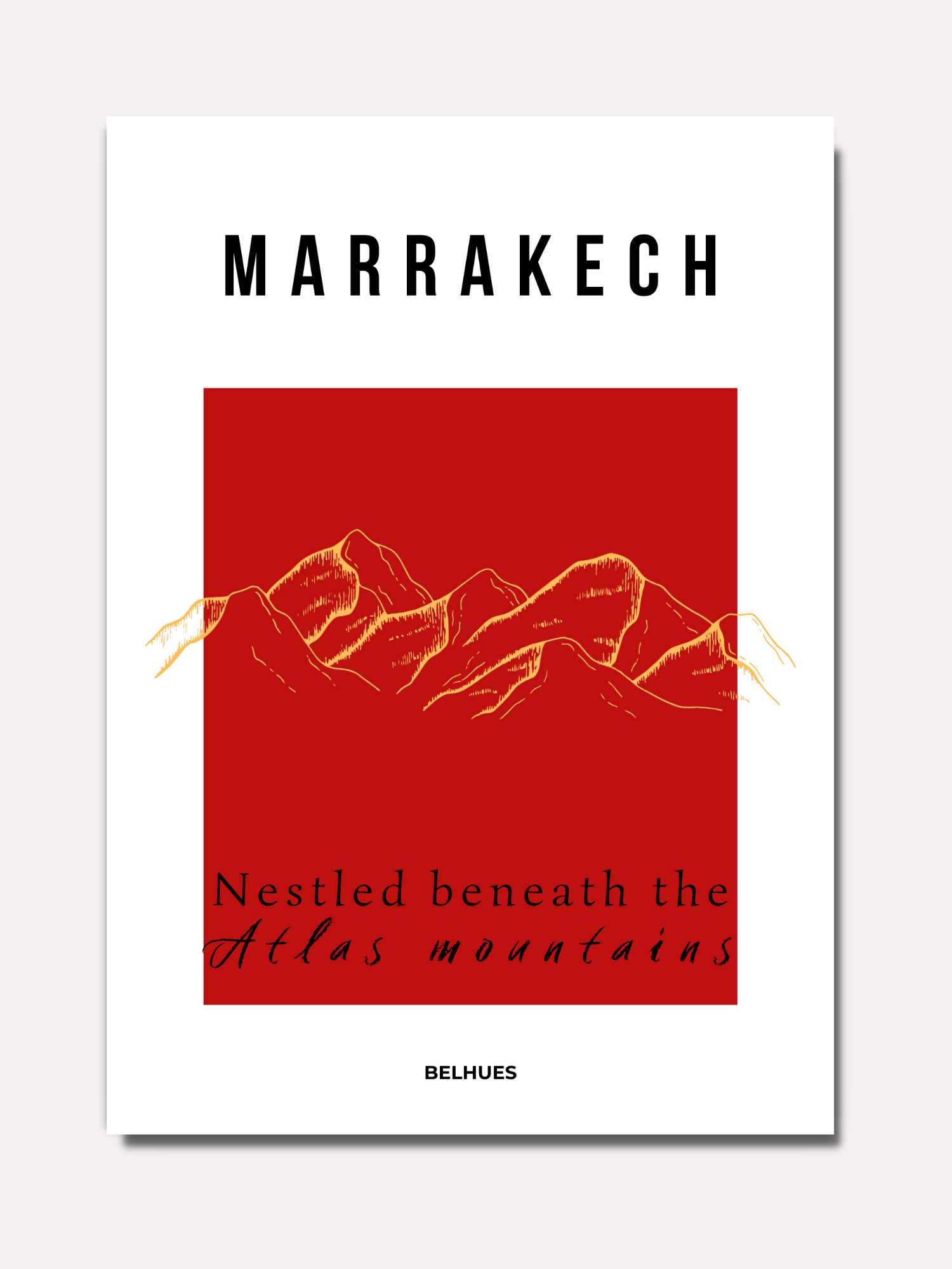 Marrakech Atlas mountains - Red - BELHUES