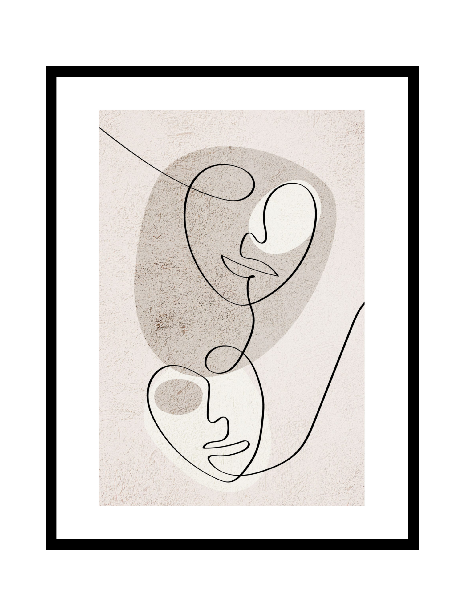 Abstract faces - Textured - BELHUES