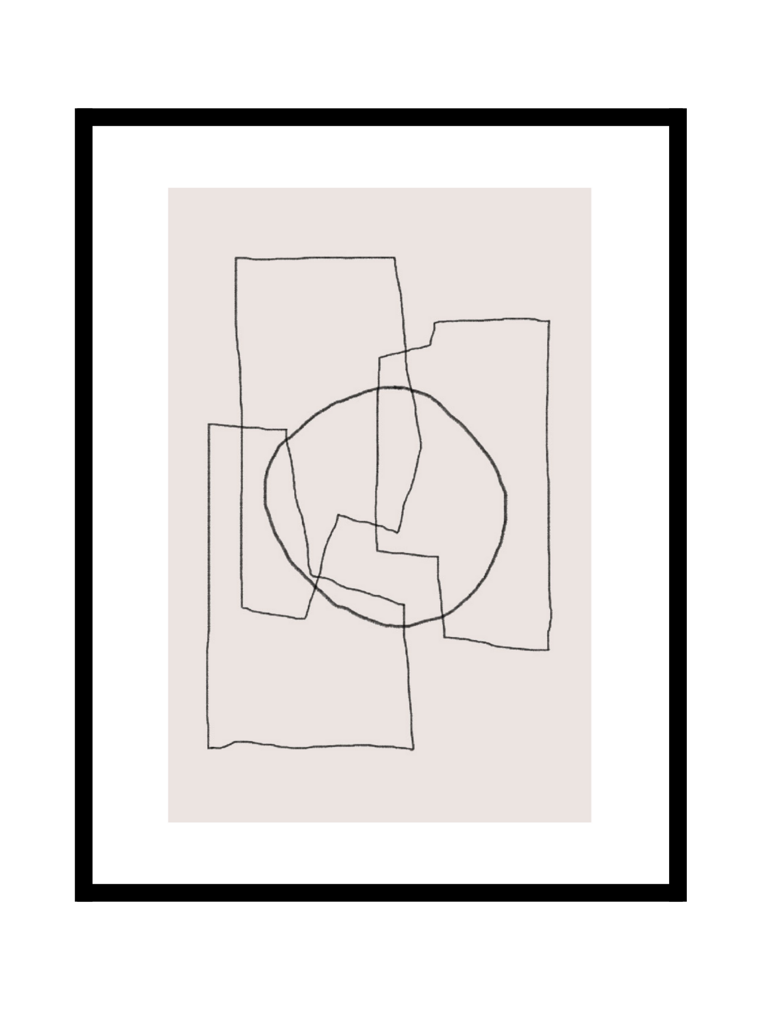 Abstract shape - Beige N°2 - BELHUES