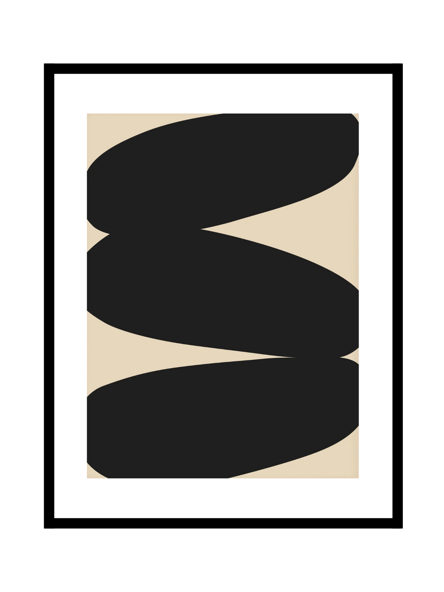 Abstract shape - Black N°2 - BELHUES