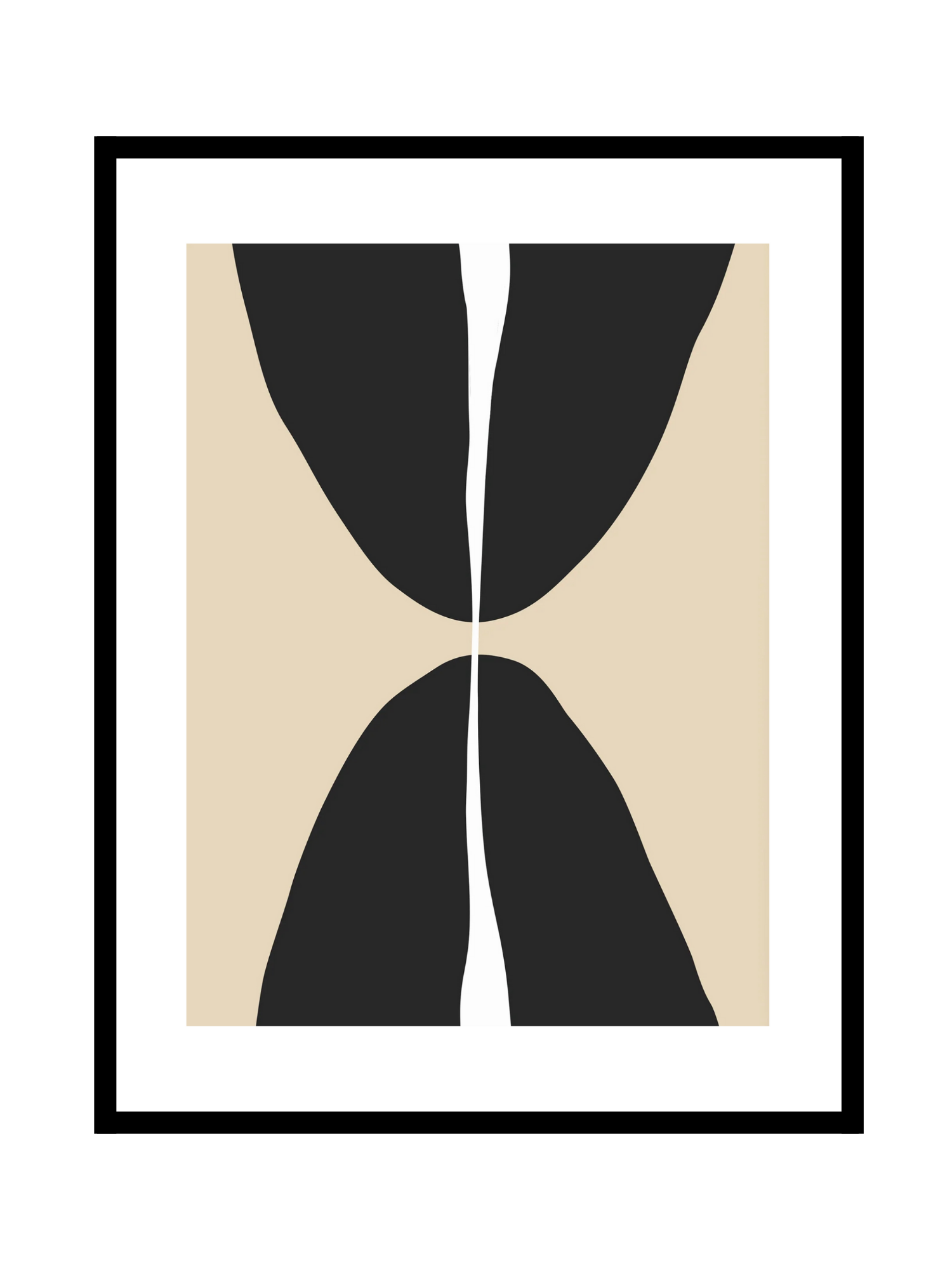 Abstract shape - Black N°1 - BELHUES