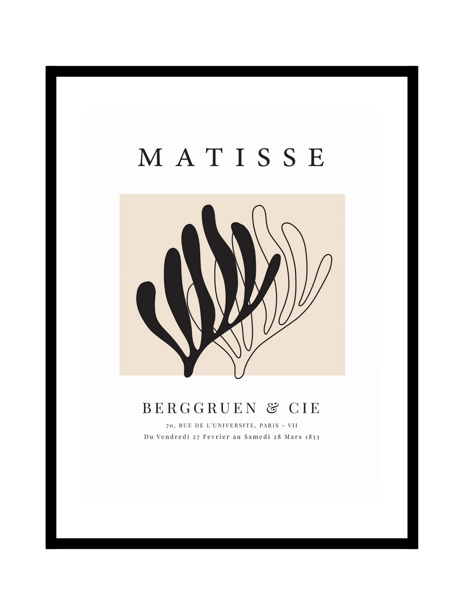 Matisse - Berggruen & Cie Black N°3 - BELHUES