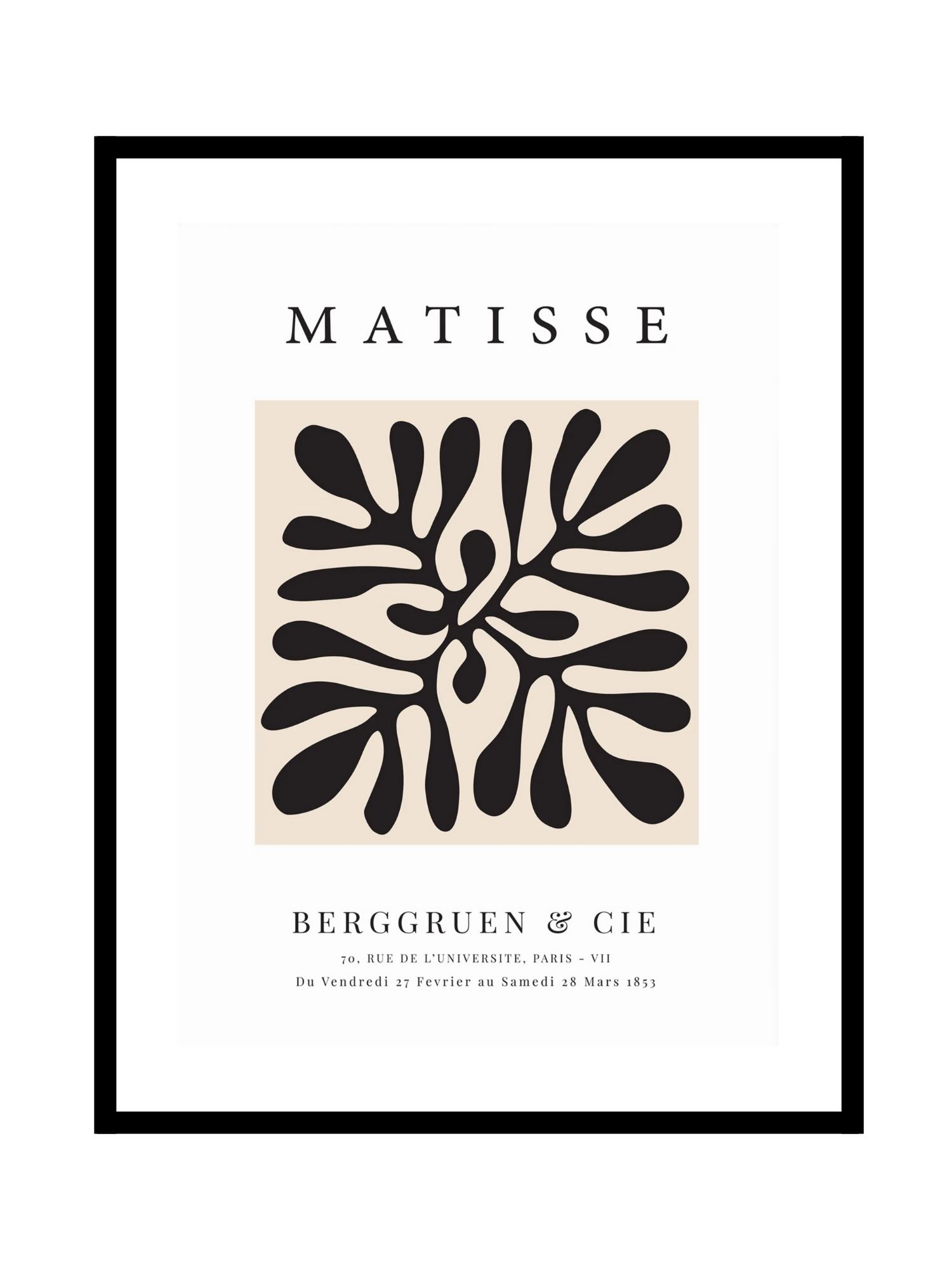 Matisse - Berggruen & Cie Black N°1 - BELHUES