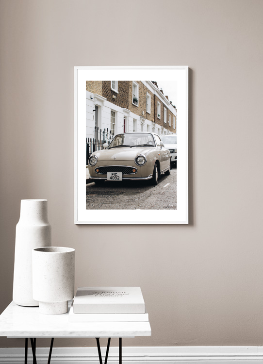 Voiture Vintage Beige - BELHUES