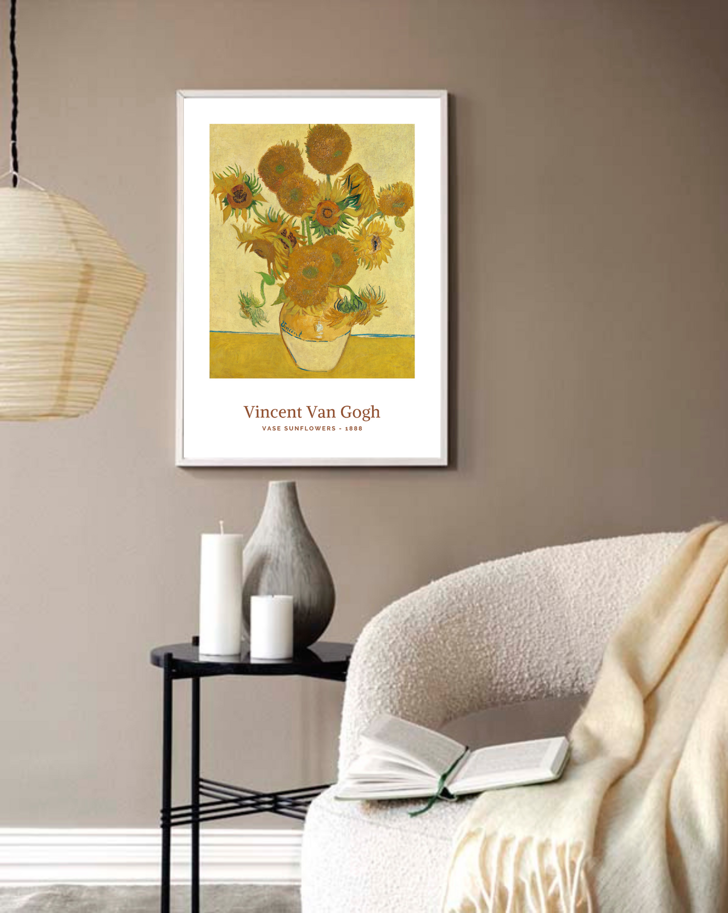 Vincent Van Gogh - Vase with Sunflowers - BELHUES