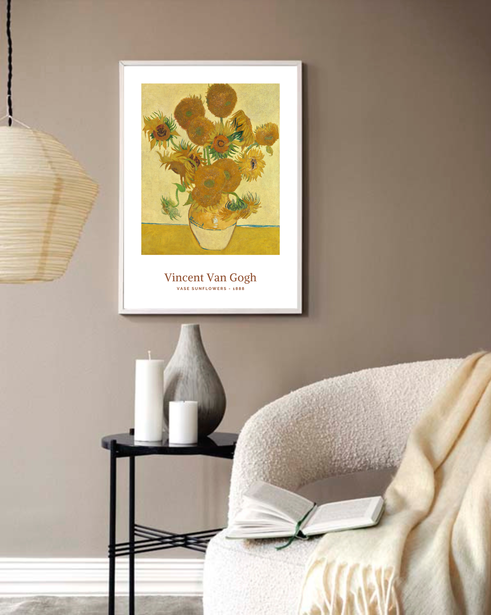 Vincent Van Gogh - Vase with Sunflowers - BELHUES