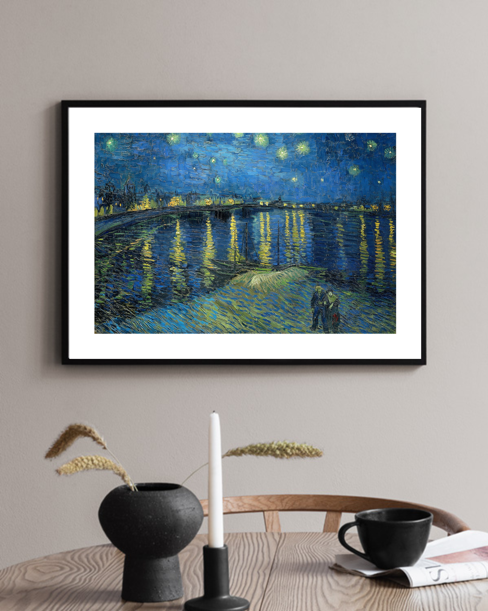 Vincent Van Gogh - Starry Night Over the Rhone - BELHUES