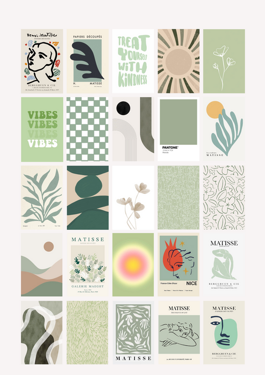 Kit collage Matisse vert - BELHUES