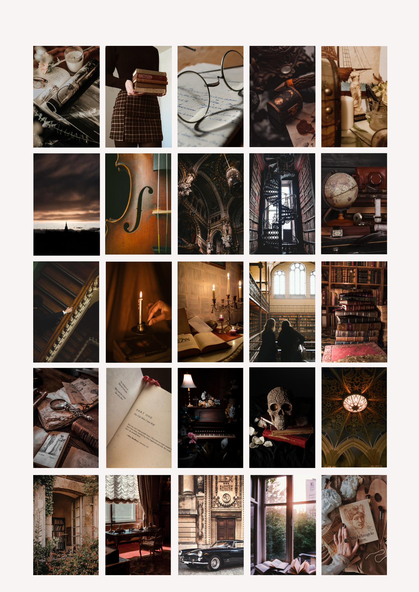 Kit collage Dark Academia - BELHUES