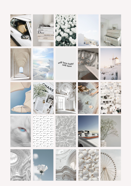 Kit collage White Aesthetic - BELHUES