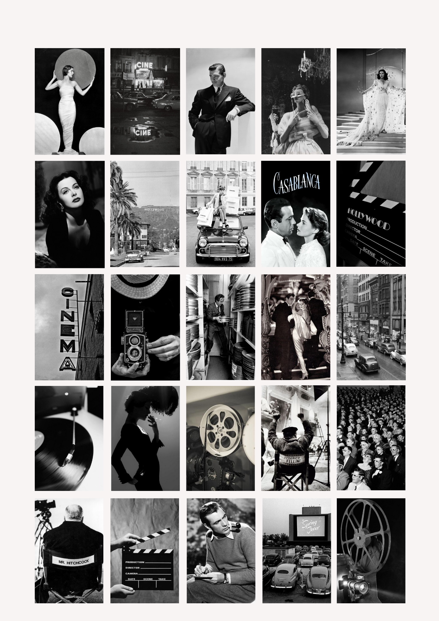 Kit collage Hollywood - BELHUES