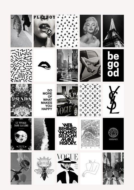 Kit collage Black & White N°2 - BELHUES