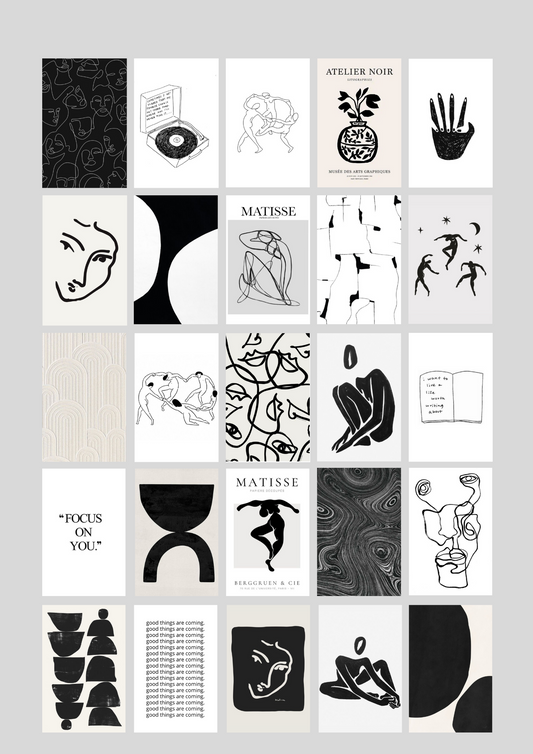 Kit collage Matisse noir - BELHUES