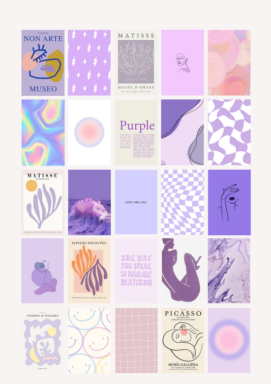 Kit collage Matisse violet - BELHUES