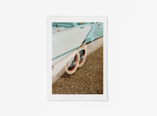 Voiture vintage effet double exposition - BELHUES